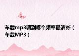 車載mp3調(diào)到哪個(gè)頻率最清晰（車載MP3）