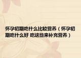 懷孕初期吃什么比較營養(yǎng)（懷孕初期吃什么好 吃這些來補充營養(yǎng)）