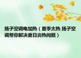 揚(yáng)子空調(diào)電加熱（夏季太熱 揚(yáng)子空調(diào)幫你解決夏日炎熱問題）