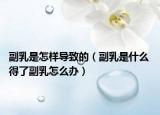 副乳是怎樣導致的（副乳是什么 得了副乳怎么辦）