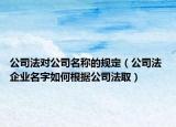 公司法對(duì)公司名稱的規(guī)定（公司法 企業(yè)名字如何根據(jù)公司法?。? /></span></a>
                        <h2><a href=
