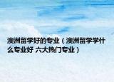 澳洲留學(xué)好的專業(yè)（澳洲留學(xué)學(xué)什么專業(yè)好 六大熱門專業(yè)）