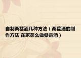 自制桑葚酒幾種方法（桑葚酒的制作方法 在家怎么做桑葚酒）
