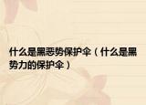 什么是黑惡勢保護(hù)傘（什么是黑勢力的保護(hù)傘）