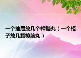 一個(gè)抽屜放幾個(gè)樟腦丸（一個(gè)柜子放幾顆樟腦丸）