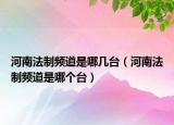 河南法制頻道是哪幾臺(tái)（河南法制頻道是哪個(gè)臺(tái)）