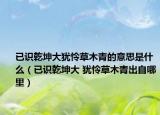 已識(shí)乾坤大猶憐草木青的意思是什么（已識(shí)乾坤大 猶憐草木青出自哪里）