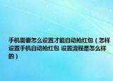 手機(jī)需要怎么設(shè)置才能自動搶紅包（怎樣設(shè)置手機(jī)自動搶紅包 設(shè)置流程是怎么樣的）