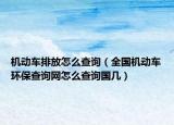 機(jī)動(dòng)車排放怎么查詢（全國機(jī)動(dòng)車環(huán)保查詢網(wǎng)怎么查詢國幾）