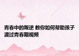 青春中的叛逆 教你如何幫助孩子渡過青春期視頻