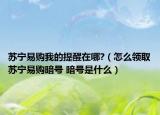 蘇寧易購我的提醒在哪?（怎么領(lǐng)取蘇寧易購暗號 暗號是什么）