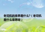 老司機(jī)的意思是什么?（老司機(jī)是什么意思呀）