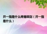 開一指是什么疼痛級(jí)別（開一指是什么）
