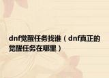 dnf覺醒任務(wù)找誰（dnf真正的覺醒任務(wù)在哪里）