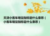 天津小客車增量指標(biāo)是什么意思（小客車增量指標(biāo)是什么意思）