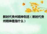 新時代貴州精神包括（新時代貴州精神是指什么）
