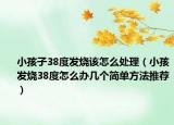 小孩子38度發(fā)燒該怎么處理（小孩發(fā)燒38度怎么辦幾個(gè)簡(jiǎn)單方法推薦）