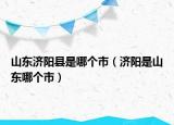 山東濟(jì)陽縣是哪個市（濟(jì)陽是山東哪個市）