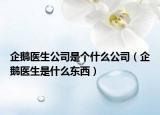 企鵝醫(yī)生公司是個什么公司（企鵝醫(yī)生是什么東西）