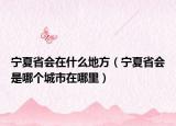 寧夏省會在什么地方（寧夏省會是哪個城市在哪里）