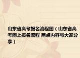 山東省高考報名流程圖（山東省高考網(wǎng)上報名流程 兩點(diǎn)內(nèi)容與大家分享）
