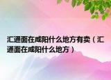 匯通面在咸陽(yáng)什么地方有賣（匯通面在咸陽(yáng)什么地方）