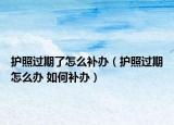 護(hù)照過期了怎么補(bǔ)辦（護(hù)照過期怎么辦 如何補(bǔ)辦）