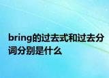 bring的過(guò)去式和過(guò)去分詞分別是什么