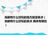 高郵有什么好玩的地方旅游景點（高郵有什么好玩的景點 具體有哪些）