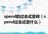 spend的過去式是啥（spend過去式是什么）