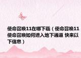 使命召喚11在哪下載（使命召喚11使命召喚如何進入地下通道 快來以下信息）