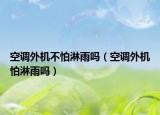 空調(diào)外機不怕淋雨嗎（空調(diào)外機怕淋雨嗎）