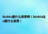 biubiu是什么意思?。╞iubiu比u是什么意思）