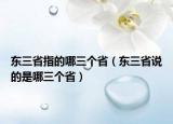 東三省指的哪三個省（東三省說的是哪三個?。? /></span></a>
                        <h2><a href=
