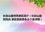 長白山自然風(fēng)景區(qū)簡介（長白山自然風(fēng)光 景區(qū)到底有多少個(gè)景點(diǎn)呢）