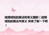 結(jié)婚戒指的戴法和意義圖解（結(jié)婚戒指的戴法與意義 快來了解一下吧）