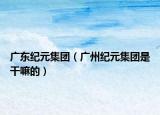 廣東紀(jì)元集團（廣州紀(jì)元集團是干嘛的）
