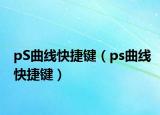 pS曲線快捷鍵（ps曲線快捷鍵）