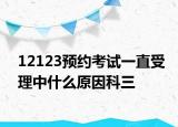 12123預約考試一直受理中什么原因科三