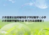 六年級(jí)家長如何輔導(dǎo)孩子學(xué)好數(shù)學(xué)（小學(xué)六年級(jí)數(shù)學(xué)輔導(dǎo)方法 學(xué)習(xí)方法很重要）