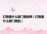 打假是什么部門管的?。ù蚣偈鞘裁床块T管的）