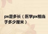 px是多長(zhǎng)（醫(yī)學(xué)px相當(dāng)于多少厘米）