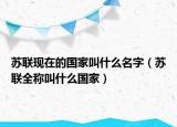蘇聯現在的國家叫什么名字（蘇聯全稱叫什么國家）