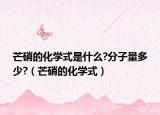 芒硝的化學式是什么?分子量多少?（芒硝的化學式）