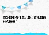 管樂器都有什么樂器（管樂器有什么樂器）