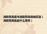 消防登高面與消防登高場(chǎng)地區(qū)別（消防登高面是什么意思）