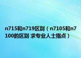 n715和n719區(qū)別（n7105和n7100的區(qū)別 求專業(yè)人士指點(diǎn)）