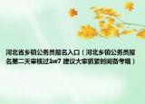 河北省鄉(xiāng)鎮(zhèn)公務(wù)員報(bào)名入口（河北鄉(xiāng)鎮(zhèn)公務(wù)員報(bào)名第二天審核過1w7 建議大家抓緊時(shí)間備考哦）