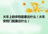 火車(chē)上的安檢能查出什么（火車(chē)安檢門(mén)能查出什么）