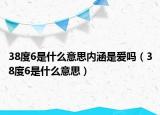 38度6是什么意思內(nèi)涵是愛(ài)嗎（38度6是什么意思）